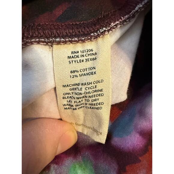 Soft Surroundings Womens Giardino Floral Leggings Petite Medium - Picture 6 of 6